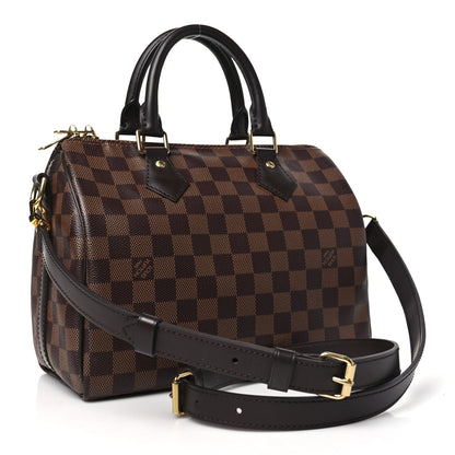 Louis Vuitton Damier Ebene Speedy Bandouliere 25 3 of 9