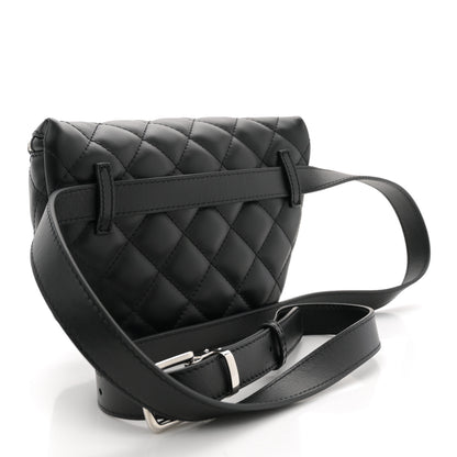 Chanel Lambskin Quilted Waist Belt Bag Black 2 of 10