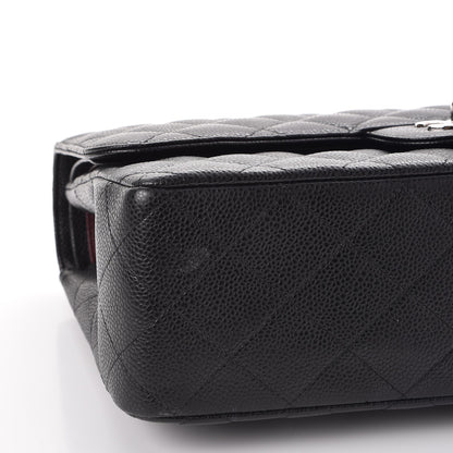 Chanel Caviar Quilted Jumbo Double Flap Black 10 of 11
