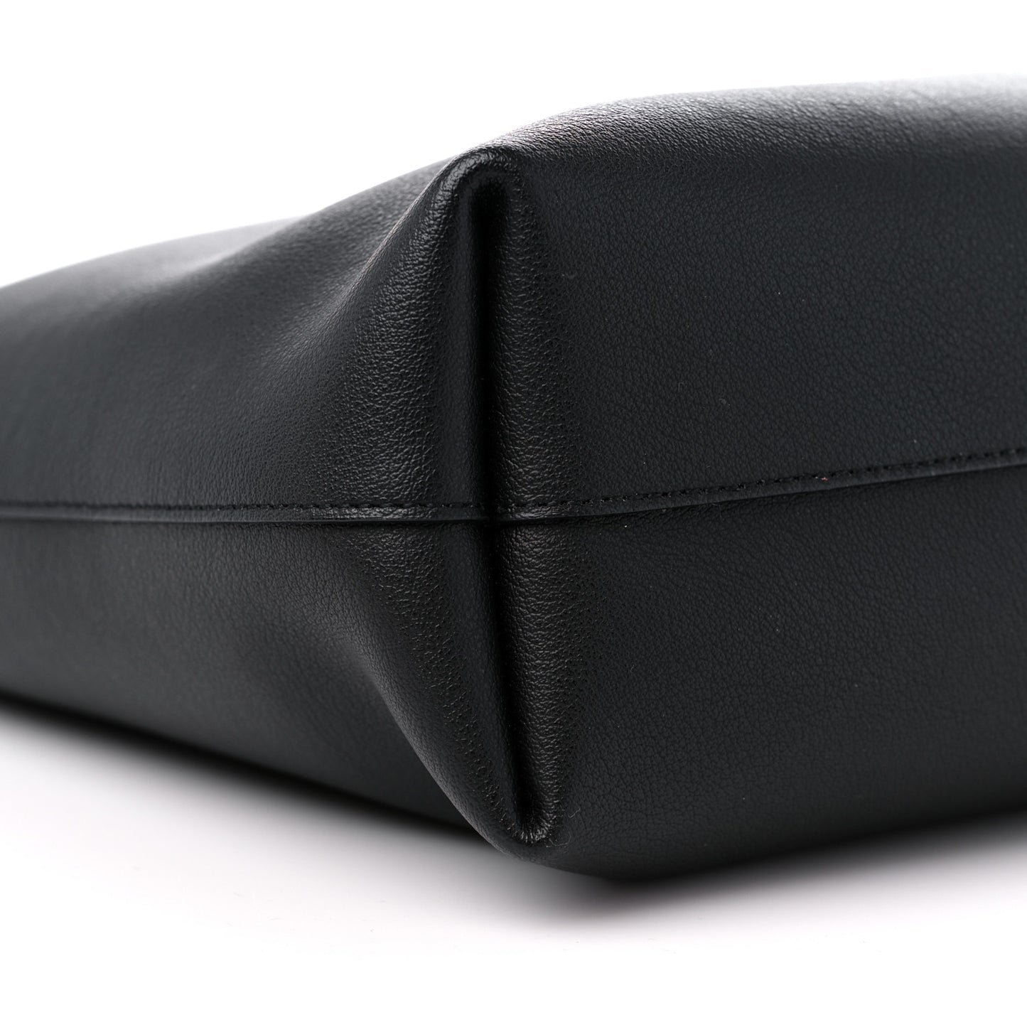Calfskin Medium Shopper Tote Black