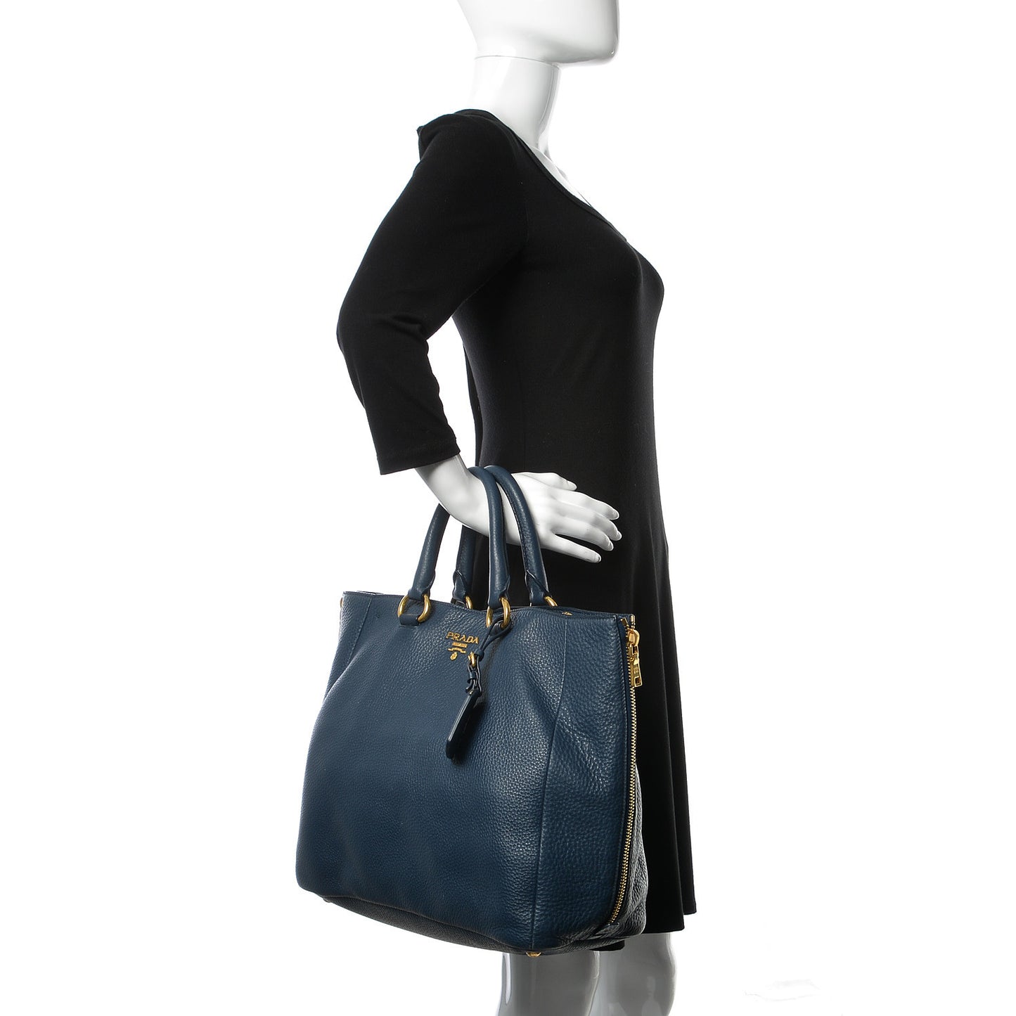 Vitello Daino Tote Bluette