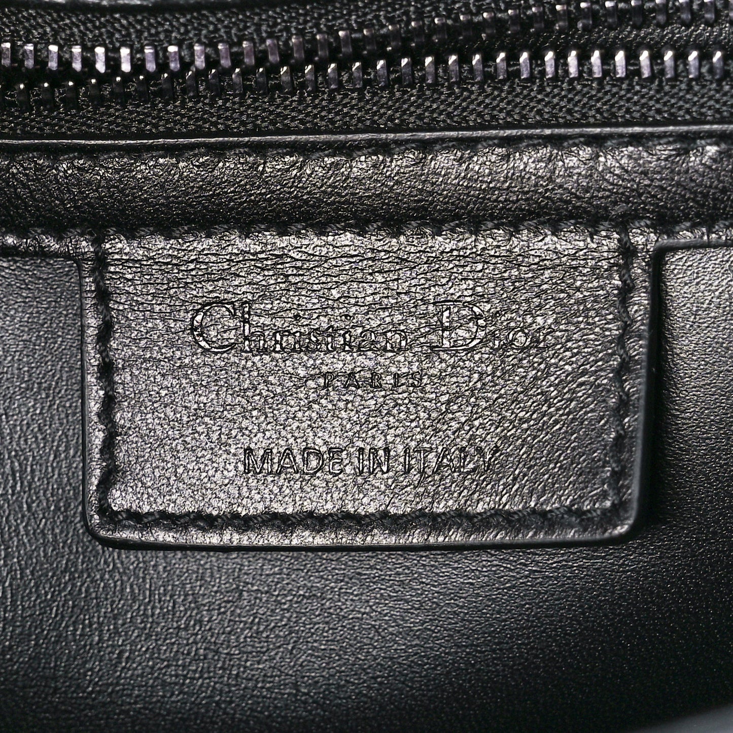 Calfskin Macrocannage Medium Caro Bag Black