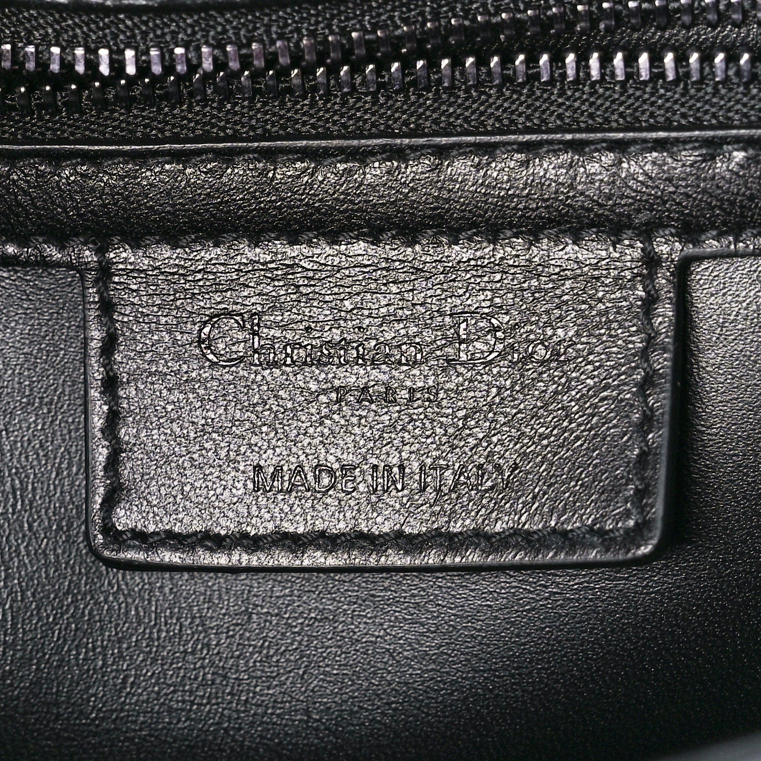 Christian Dior Calfskin Macrocannage Medium Caro Bag Black 6 of 11
