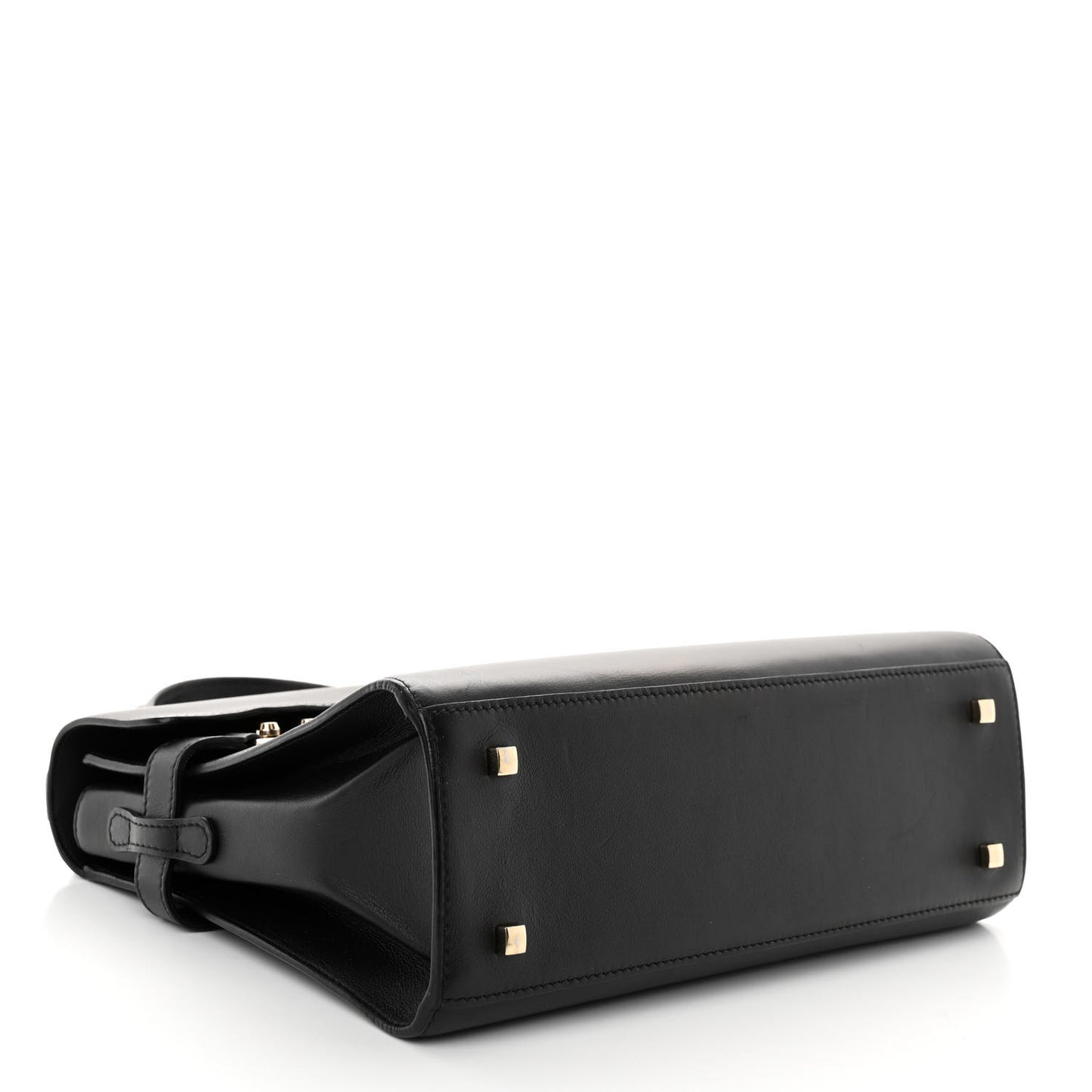 Calfskin MM Tempete Satchel Black