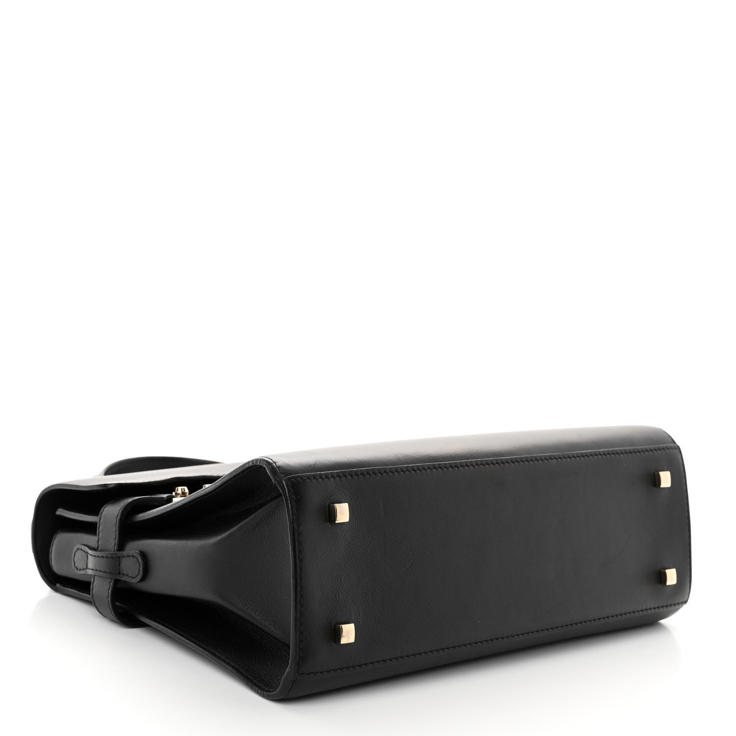 Delvaux Calfskin MM Tempete Satchel Black 4 of 10