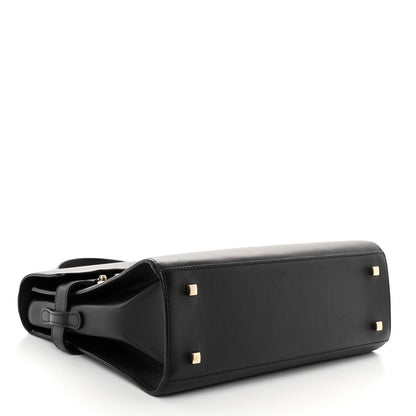 Delvaux Calfskin MM Tempete Satchel Black 4 of 10