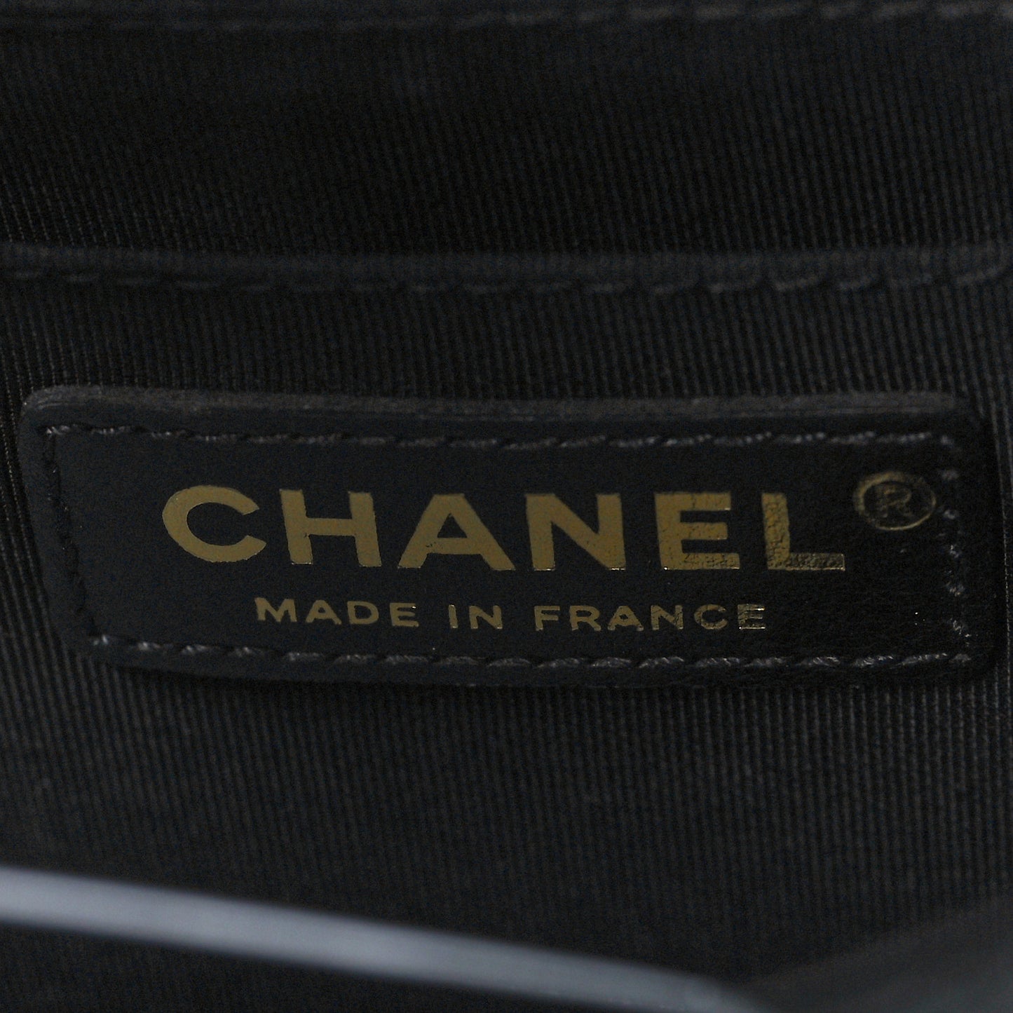 Calfskin Chevron Quilted Top Handle Flap Black