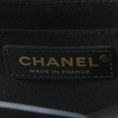 Chanel Calfskin Chevron Quilted Top Handle Flap Black 6 of 9