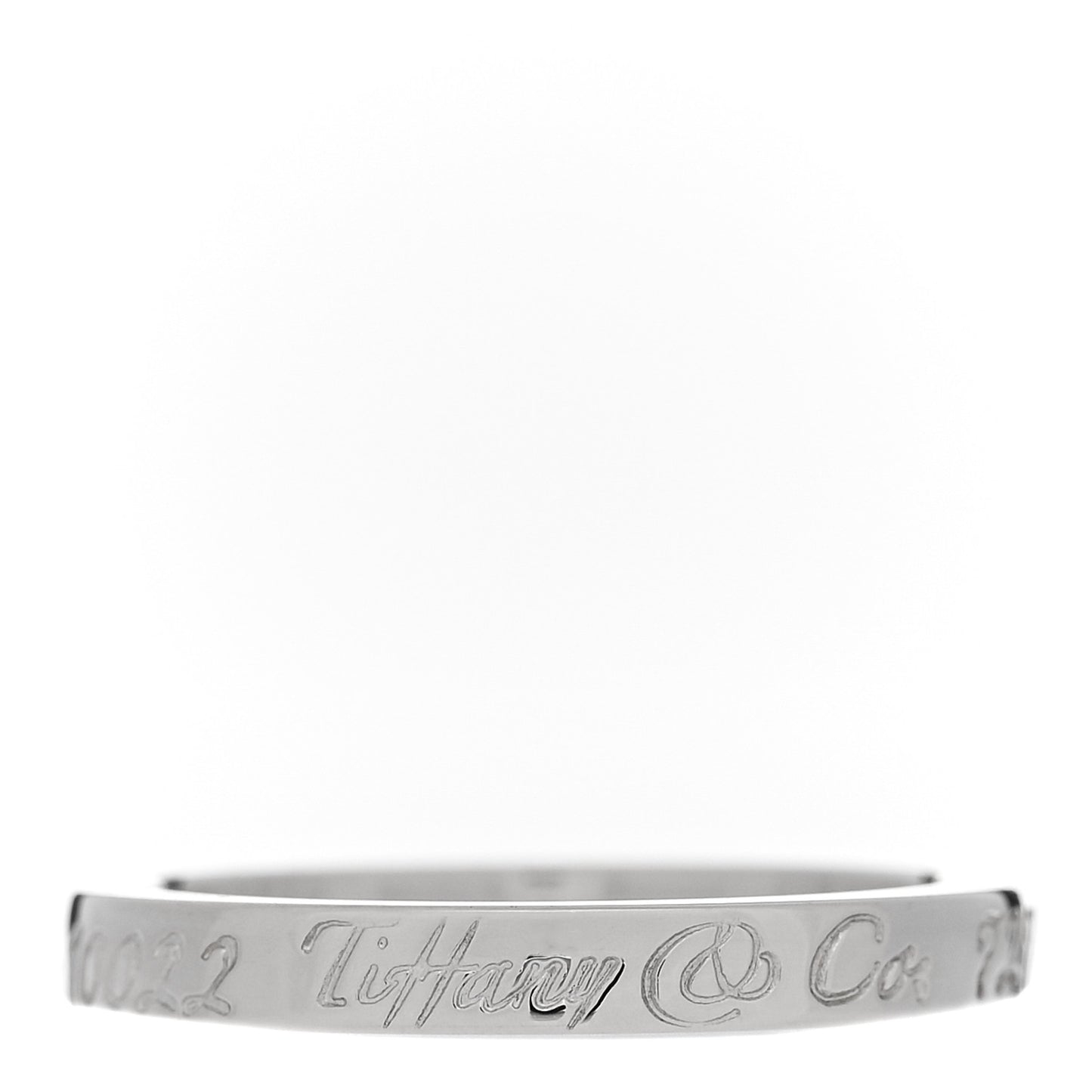 Sterling Silver Narrow Notes Ring 54 7