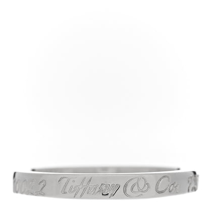 Tiffany Sterling Silver Narrow Notes Ring 54 7 1 of 4