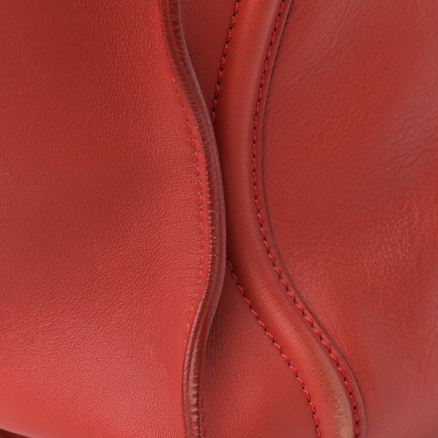 Smooth Calfskin Mini Luggage Red