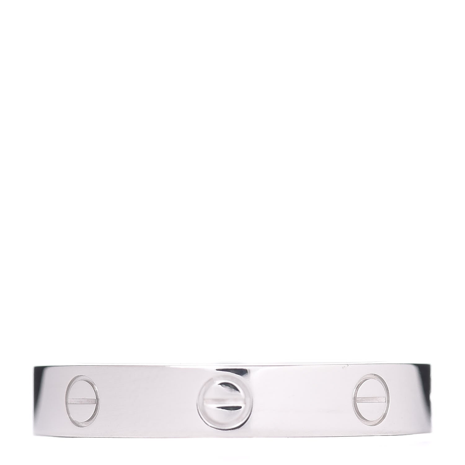 Cartier 18K White Gold 3.5mm LOVE Wedding Band Ring 63 10.25 1 of 4