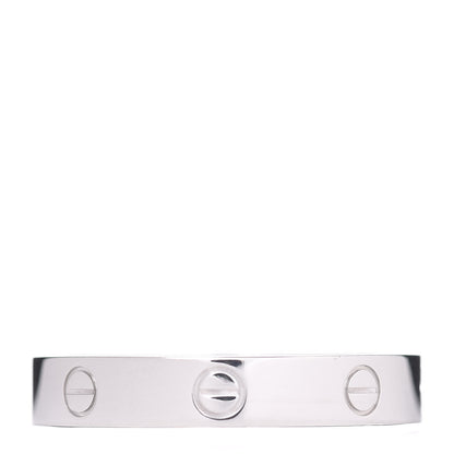 Cartier 18K White Gold 3.5mm LOVE Wedding Band Ring 63 10.25 1 of 4
