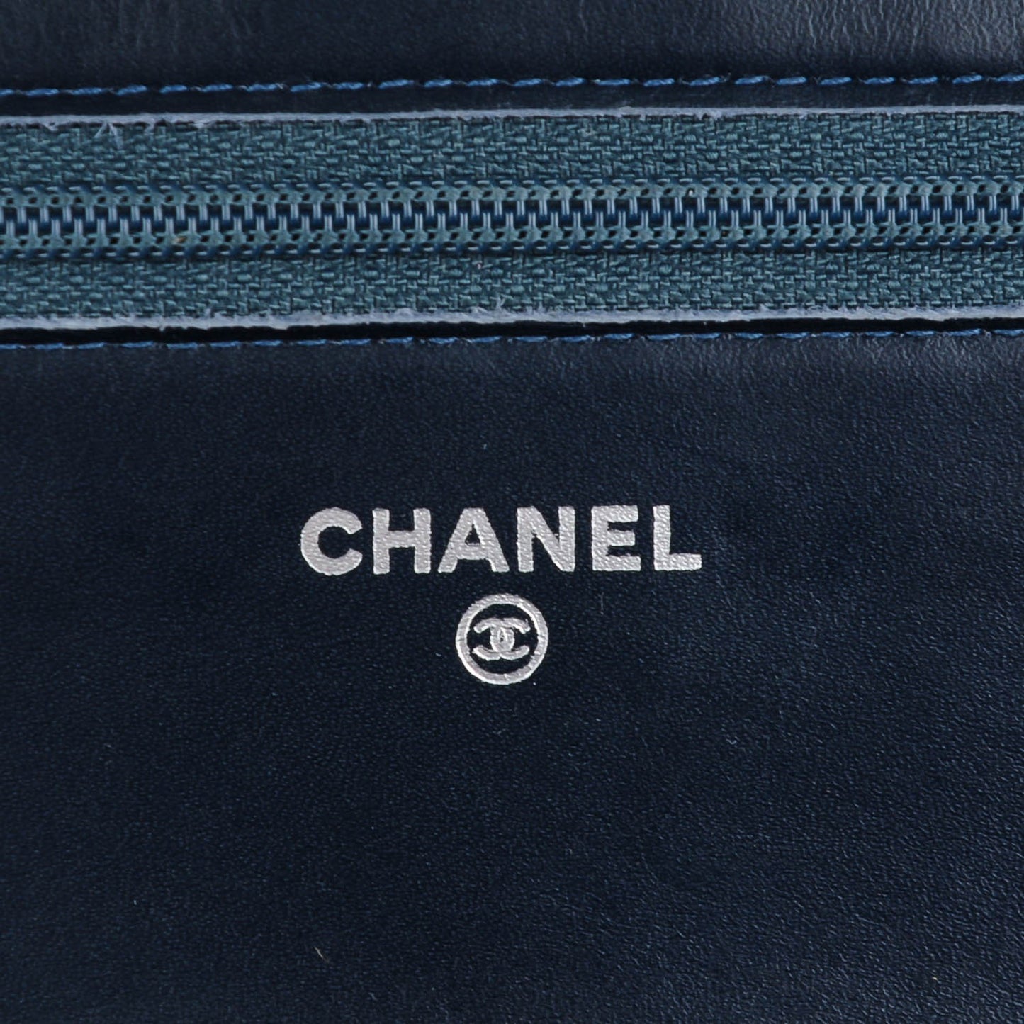 Aged Lambskin Quilted Reissue Wallet On Chain WOC Dark Blue