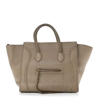 Celine Supple Calfskin Medium Phantom Luggage Beige 1 of 14