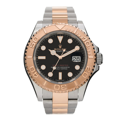 Rolex Stainless Steel 18K Everose Gold 40mm Yacht-Master Watch Black 116621 1 of 6