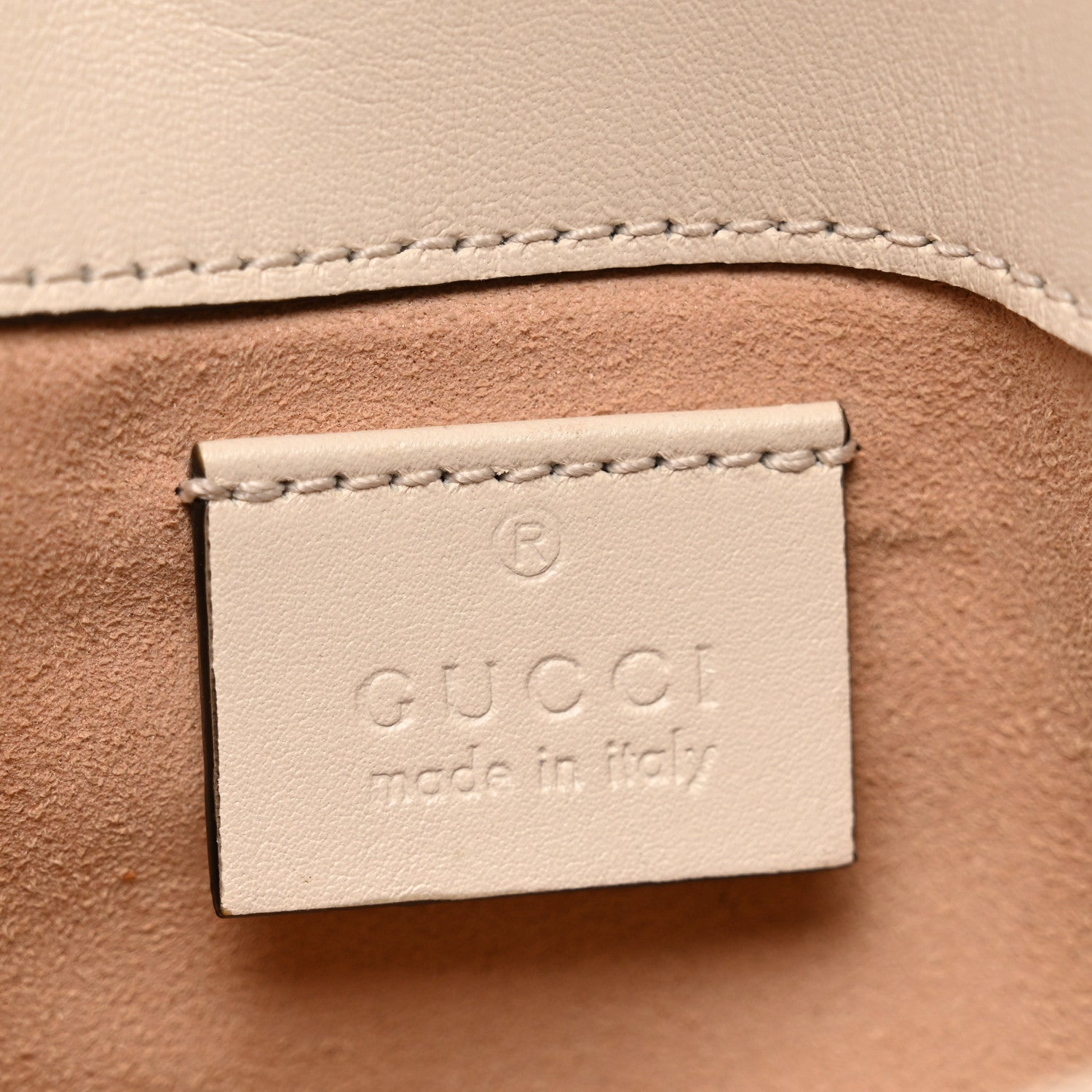 Gucci Calfskin Matelasse Super Mini GG Marmont Shoulder Bag White 6 of 10