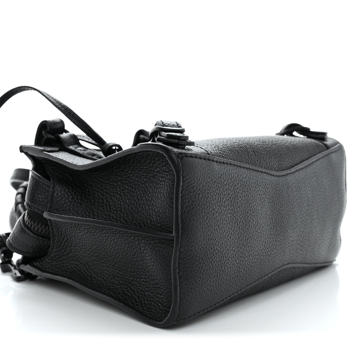 Grained Calfskin Neo Classic Black Hardware Mini City Black