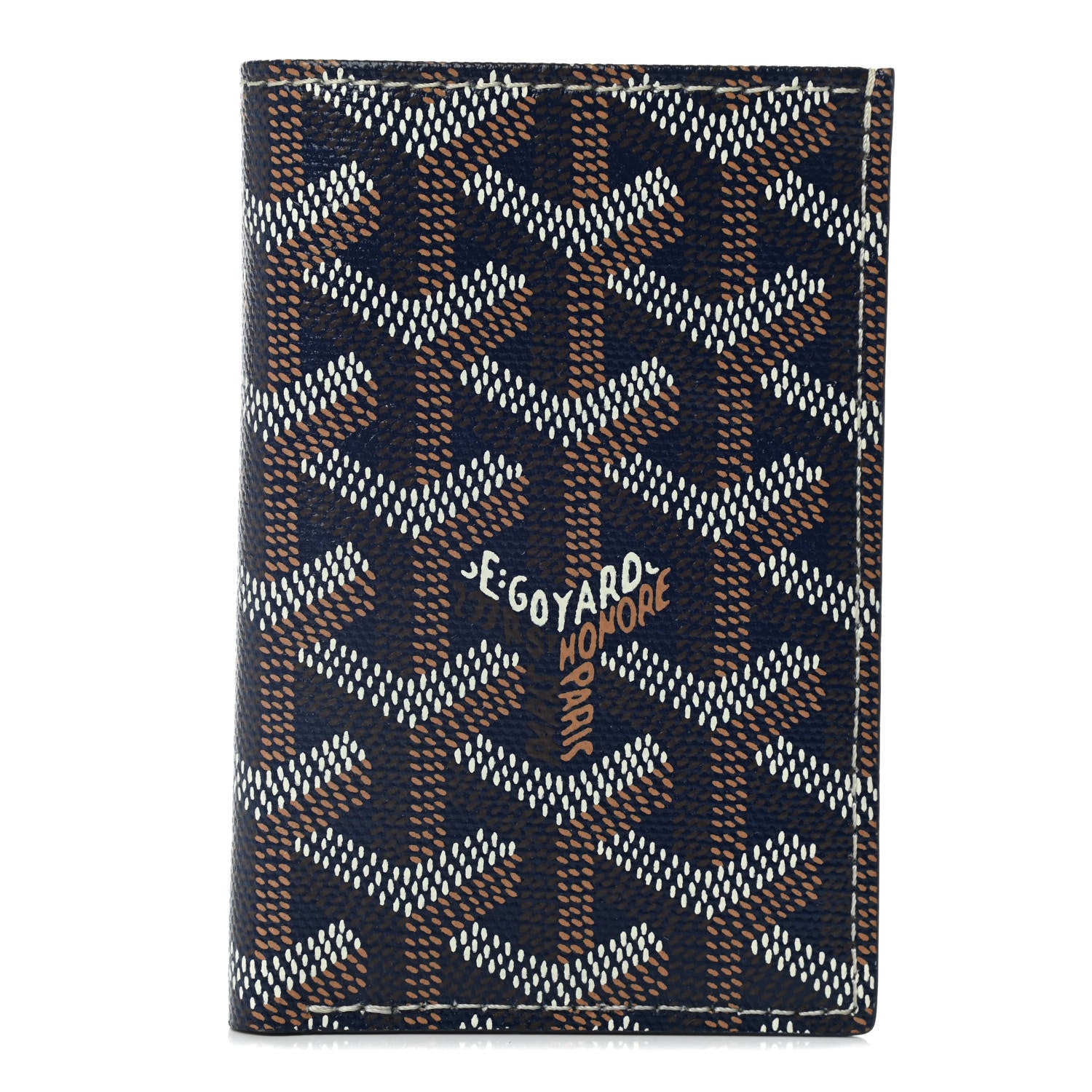 Goyard Goyardine Saint Pierre Card Holder Navy 1 of 7