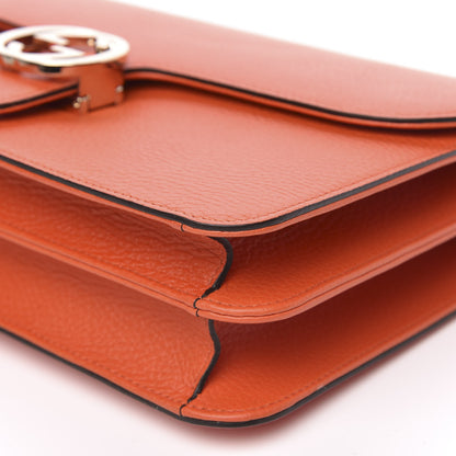 Gucci Dollar Calfskin Interlocking G Shoulder Bag Sun Orange 9 of 9