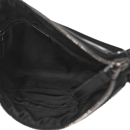 Gucci Techno Canvas Selleria Calfskin Web Small Flat Messenger Bag Black 5 of 9