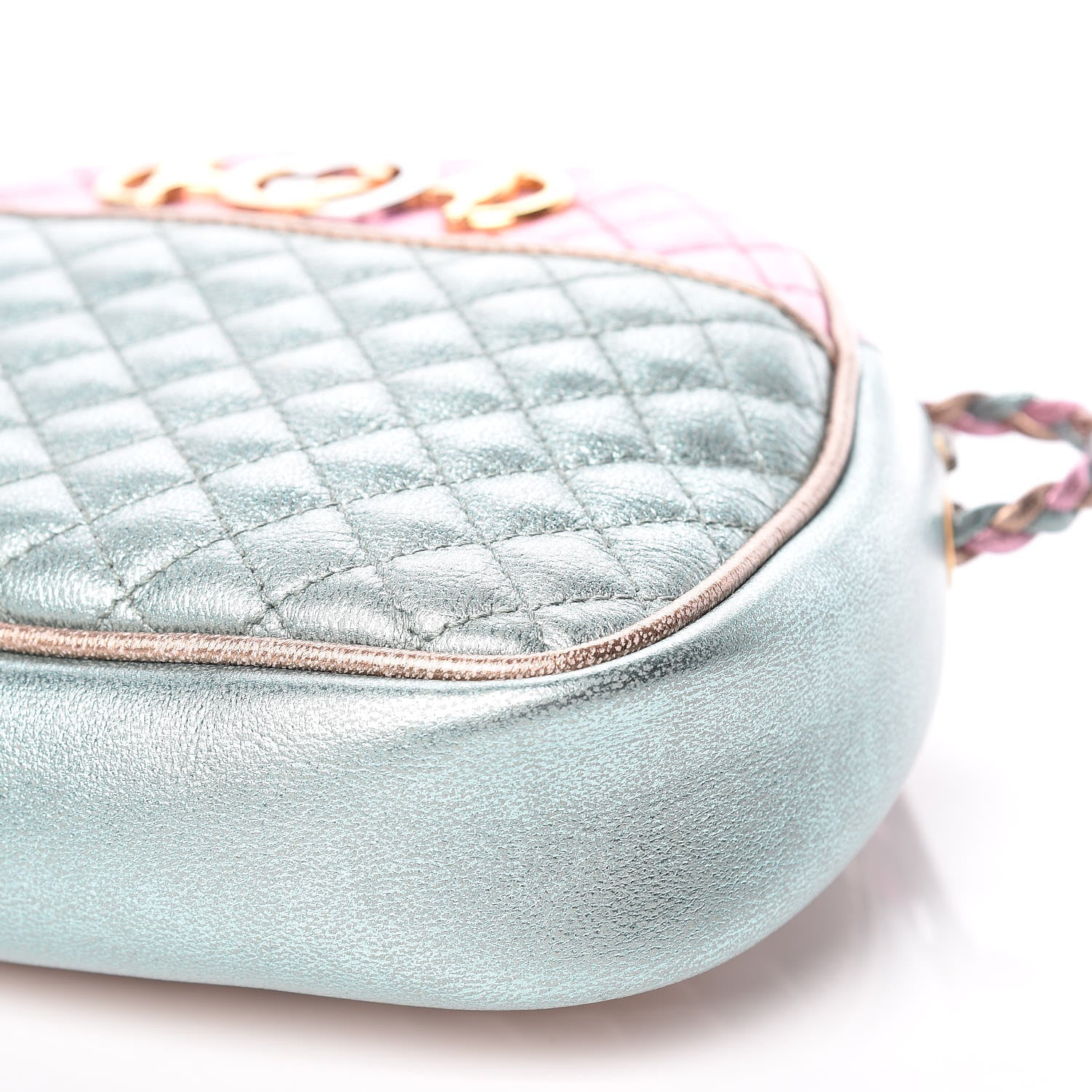 Gucci Laminated Nappa Trapuntata Mini Zumi Dome Shoulder Bag Rosa Lago Rame 6 of 9
