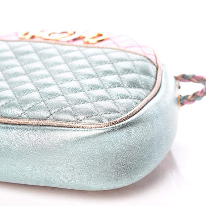 Gucci Laminated Nappa Trapuntata Mini Zumi Dome Shoulder Bag Rosa Lago Rame 6 of 9