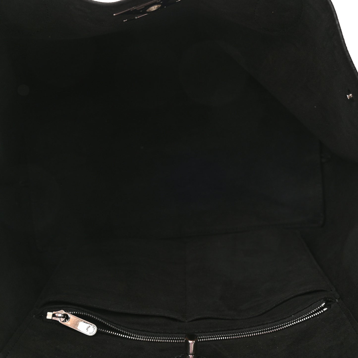 Calfskin Lockme Go Tote Black