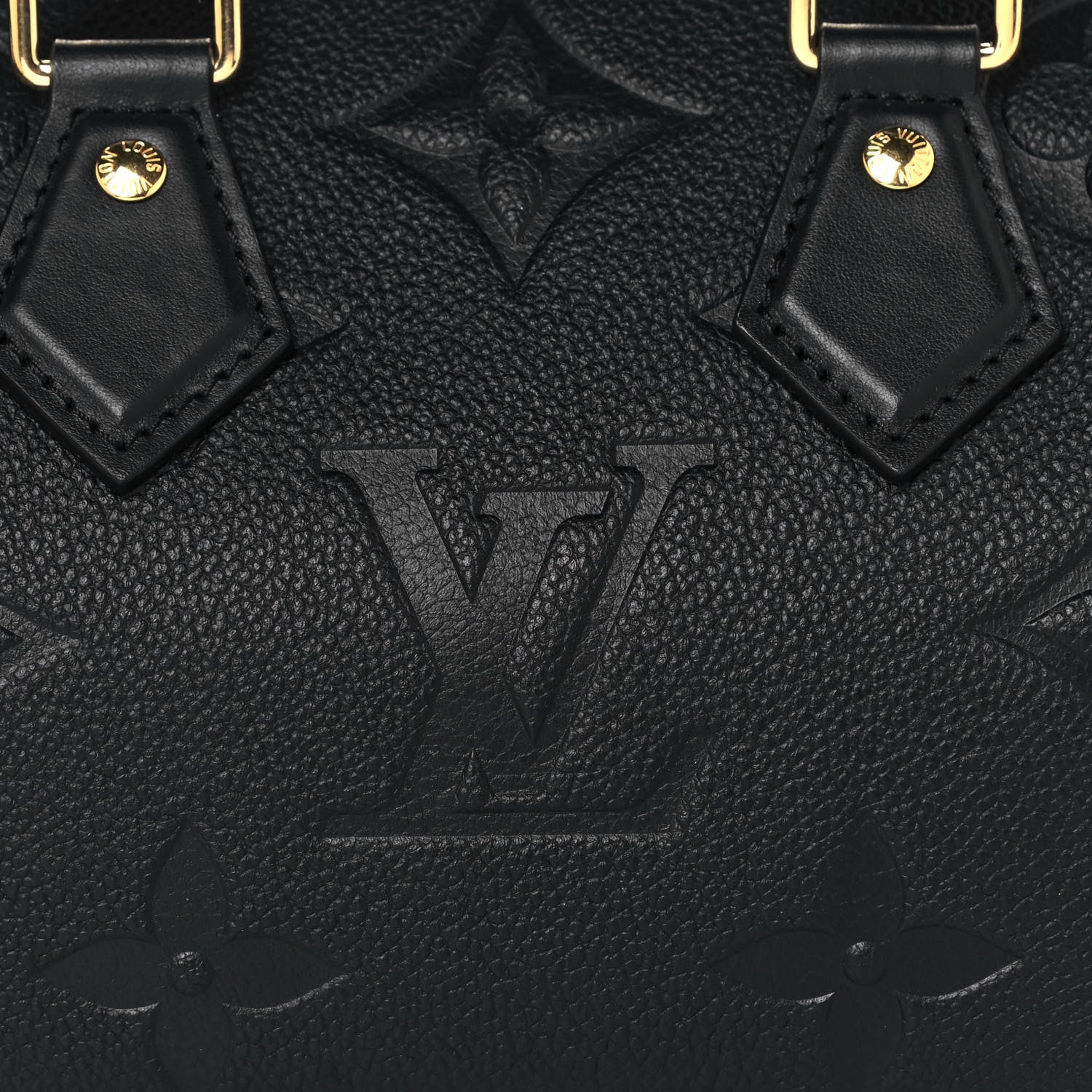 Louis Vuitton Empreinte Monogram Giant Speedy Bandouliere 20 Black 7 of 12