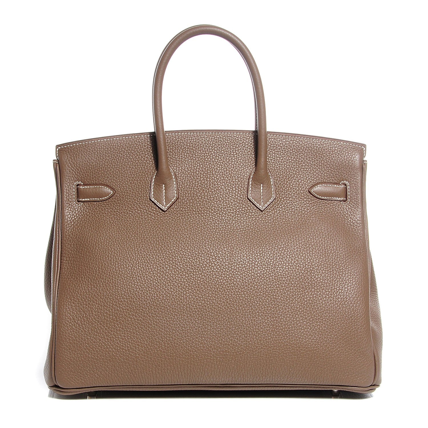 Hermes Taurillon Clemence Birkin 35 Etoupe 3 of 27