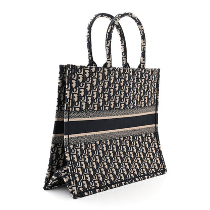 Christian Dior Oblique Large Book Tote Blue Multicolor 3 of 11