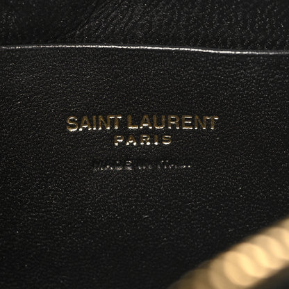Saint Laurent Grain De Poudre Matelasse Monogram Mini Lou Camera Bag Black 6 of 10