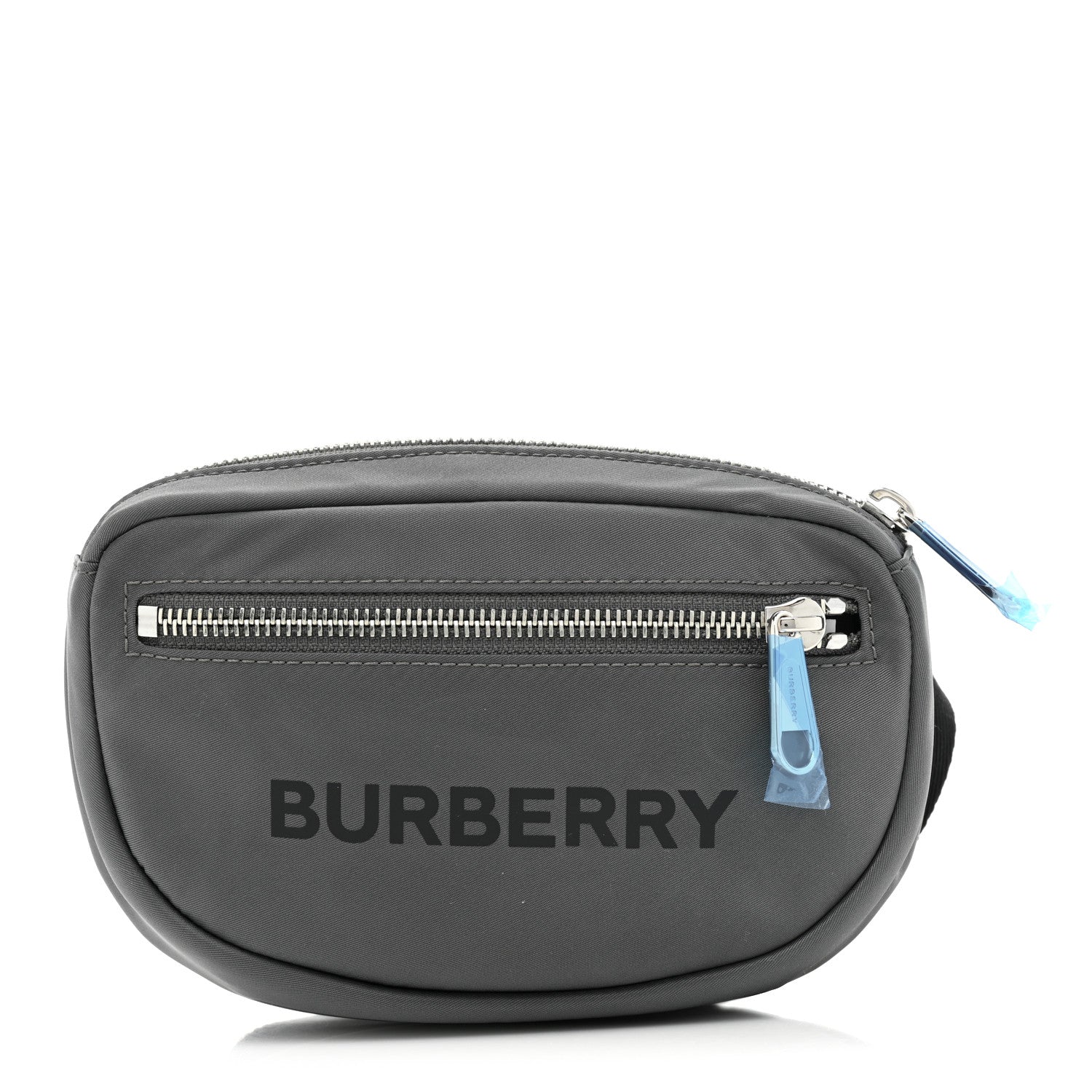 Burberry Econyl Logo Print Small Cannon Bum Bag Charcoal Grey 1 of 8