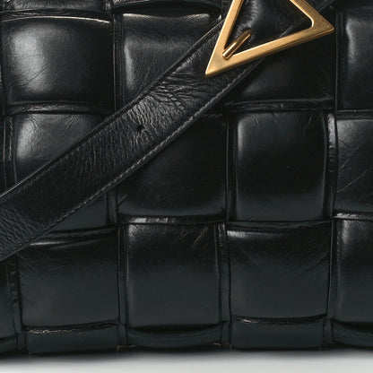Bottega Veneta Paper Calfskin Maxi Intreccio Padded Cassette Crossbody Bag Black 7 of 12