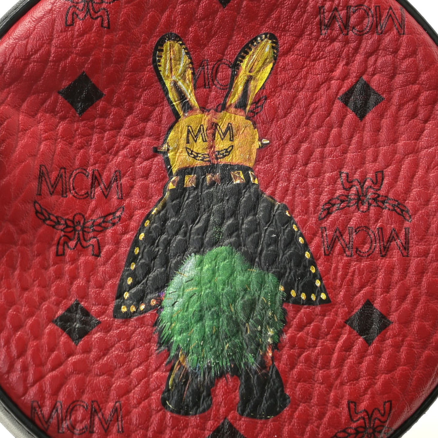 Visetos Punk Rabbit Tambourine Small Crossbody Red