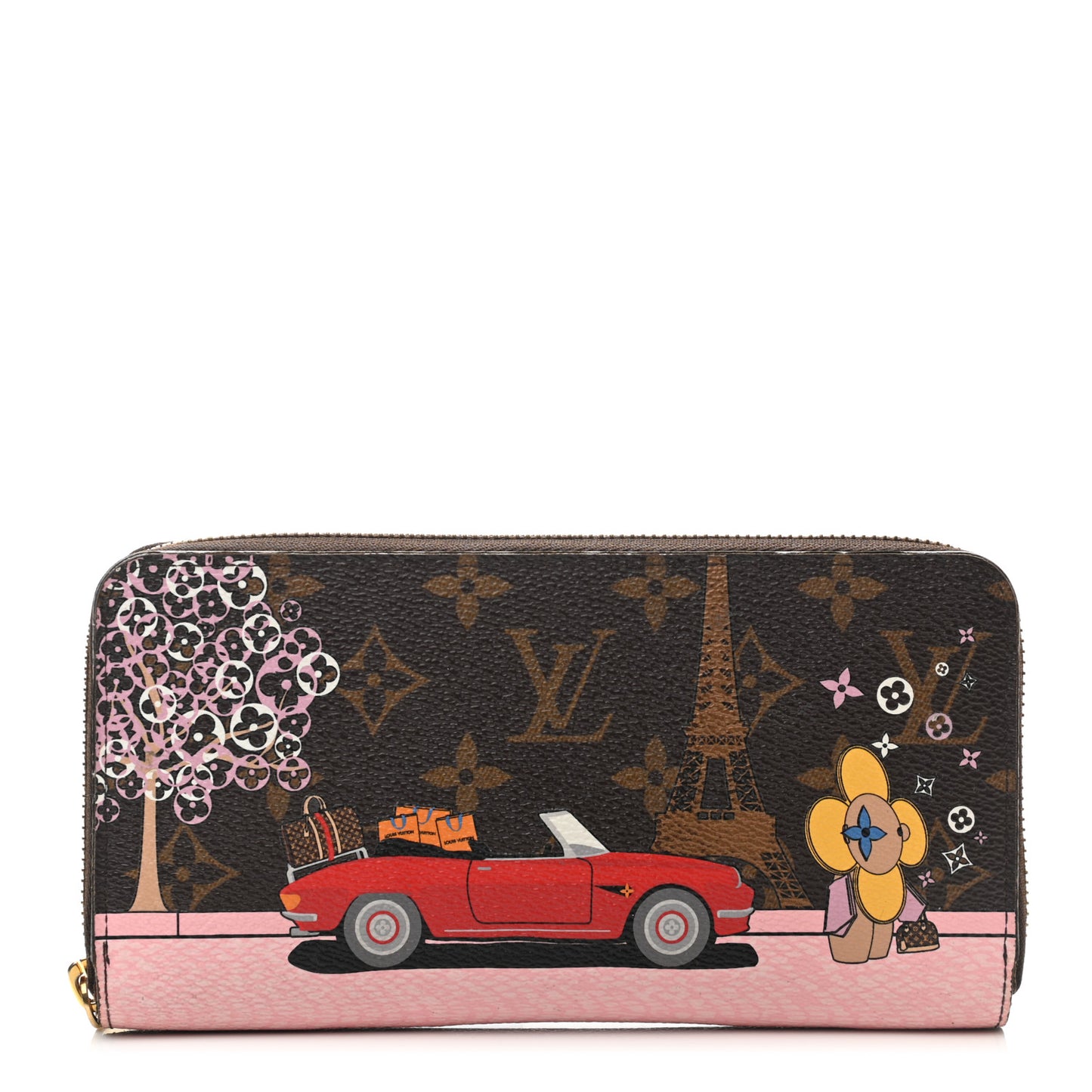 Monogram 2019 Christmas Animation Zippy Wallet