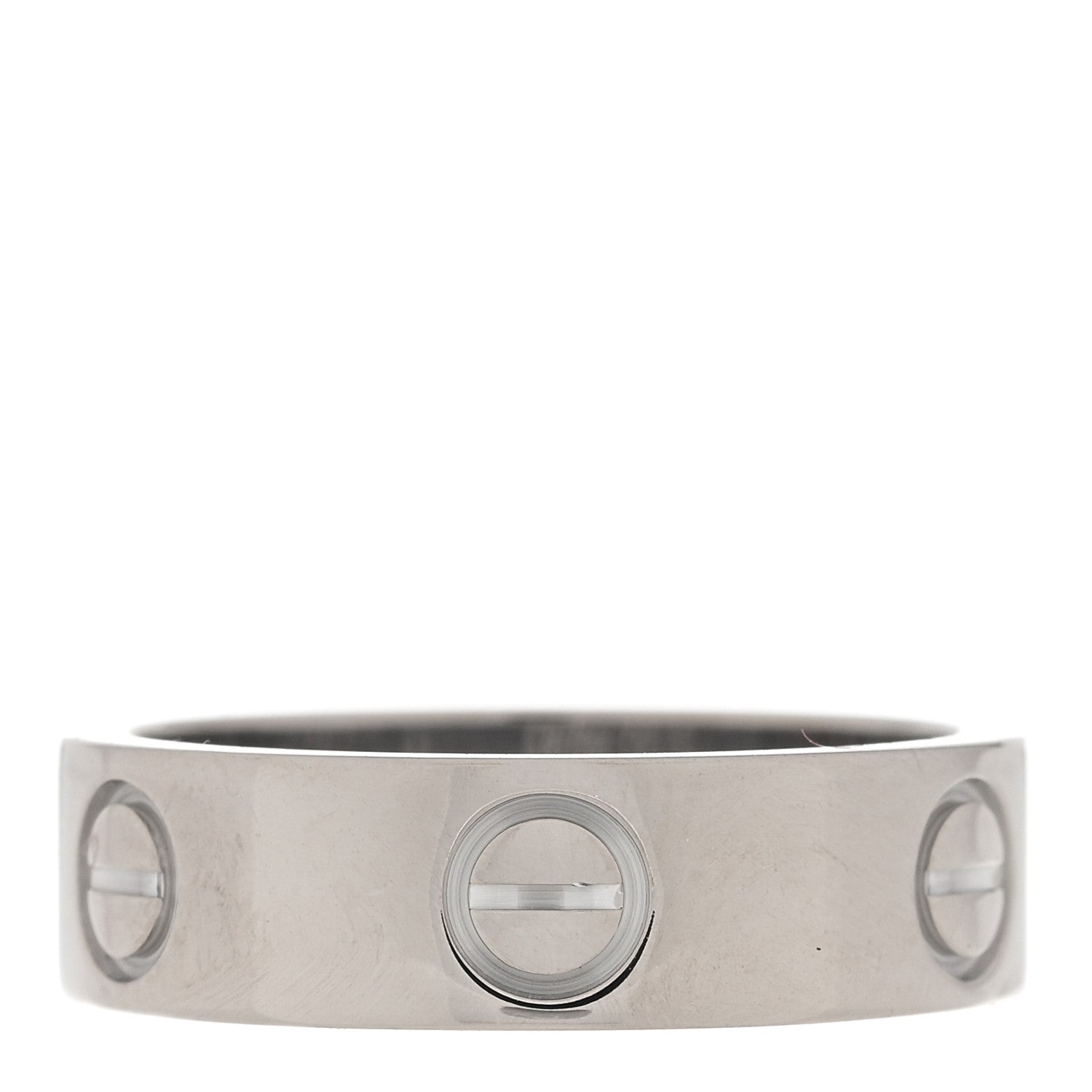 Cartier 18K White Gold 5.5mm LOVE Ring 52 6 3 of 4