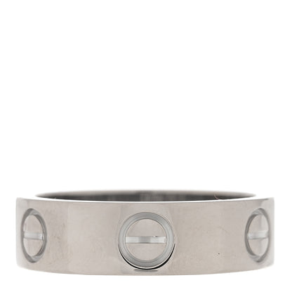 Cartier 18K White Gold 5.5mm LOVE Ring 52 6 3 of 4