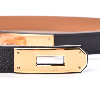 Hermes Epsom Kelly Belt Black 6 of 7