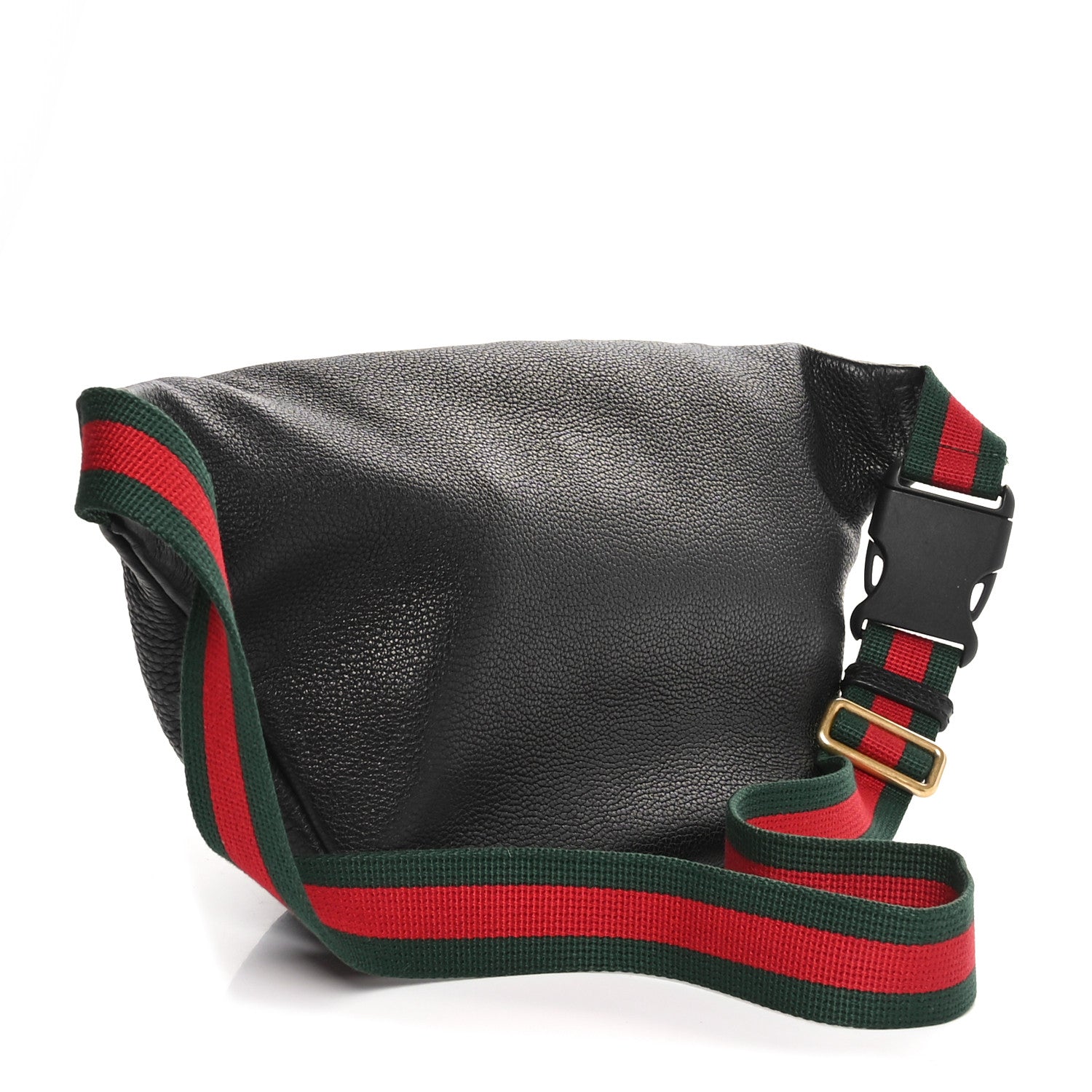 Gucci Grained Calfskin Logo Belt Bag Black 3 of 10