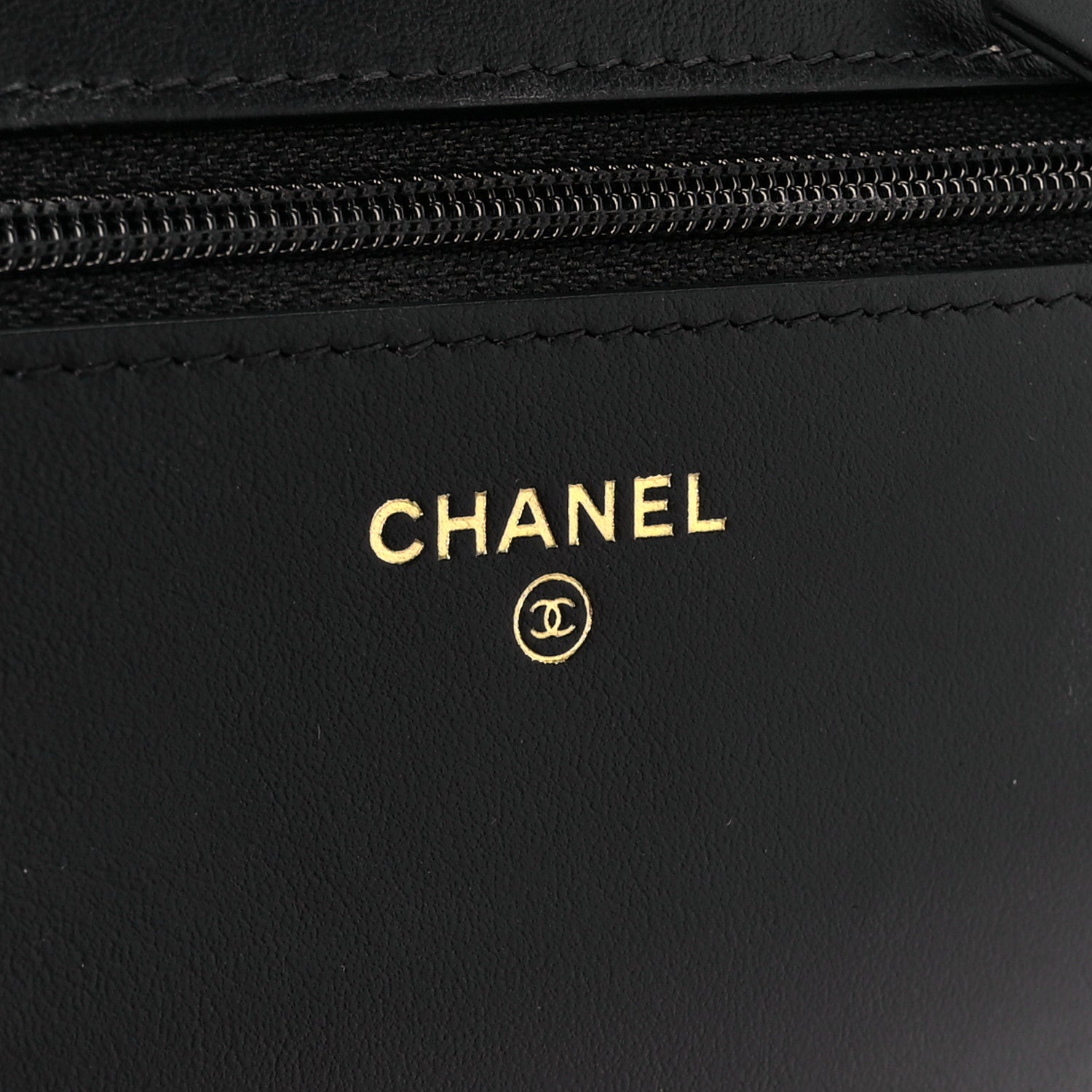Chanel Caviar Camellia Embossed Wallet On Chain WOC Black 7 of 12