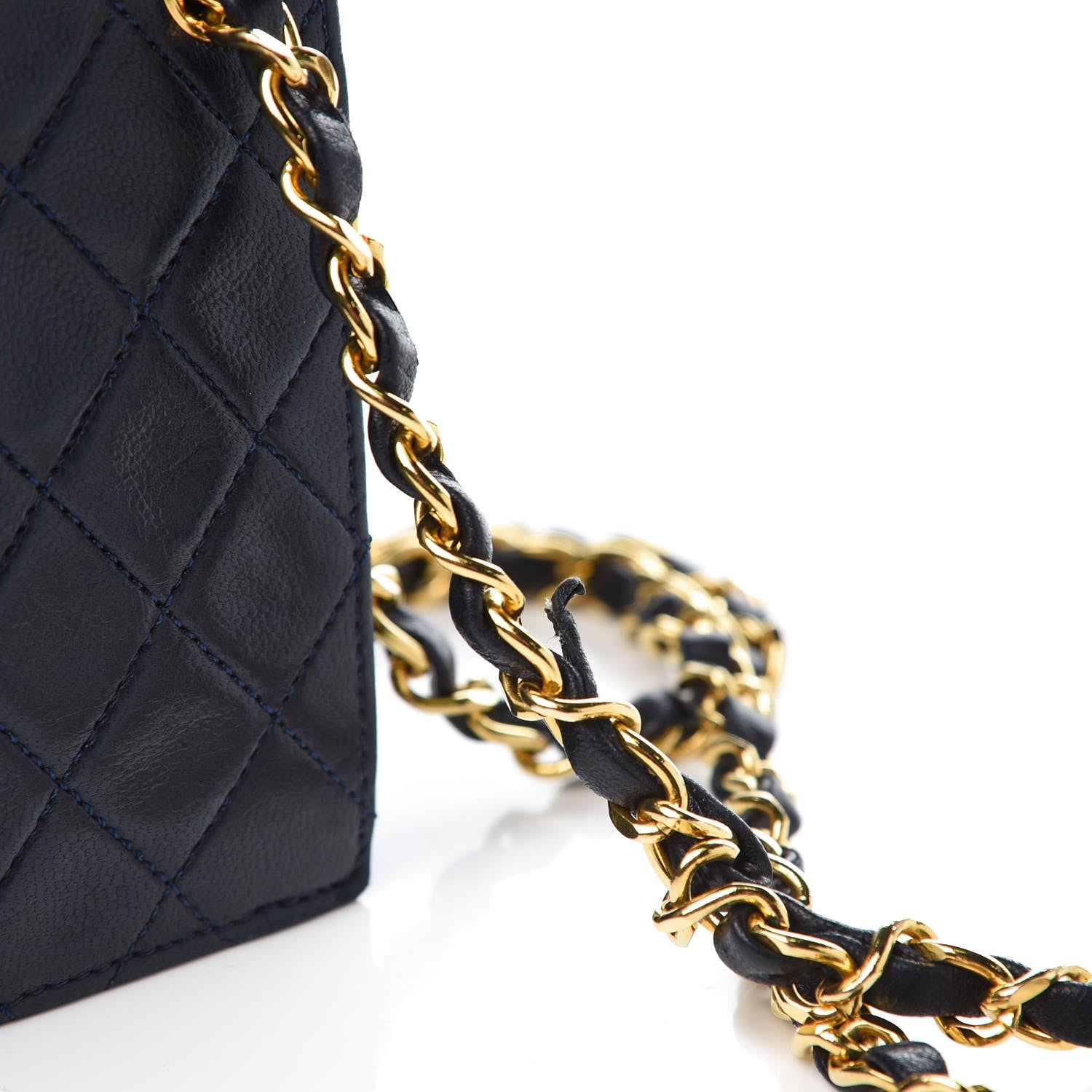 Chanel Lambskin Quilted Crossbody Navy 11 of 11