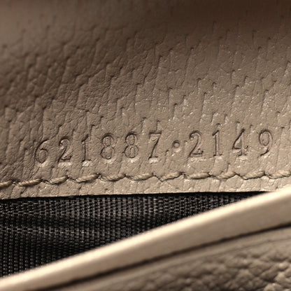 Gucci GG Supreme Monogram Textured Dollar Calfskin Horsebit 1955 Card Case Wallet Beige Mystic White Oatmeal 8 of 11