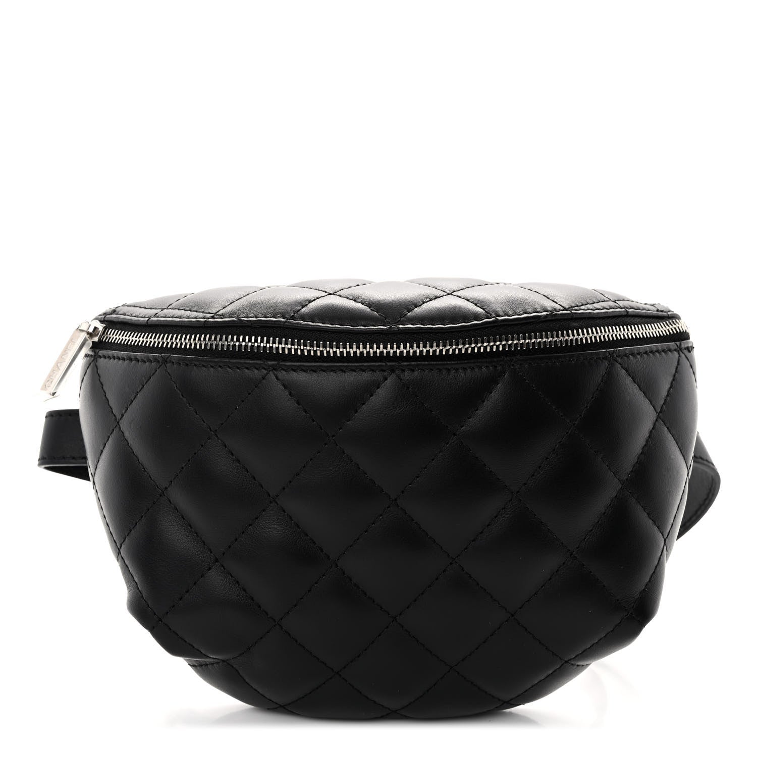 Chanel Calfskin Quilted Waist Belt Bag Black 1 of 12