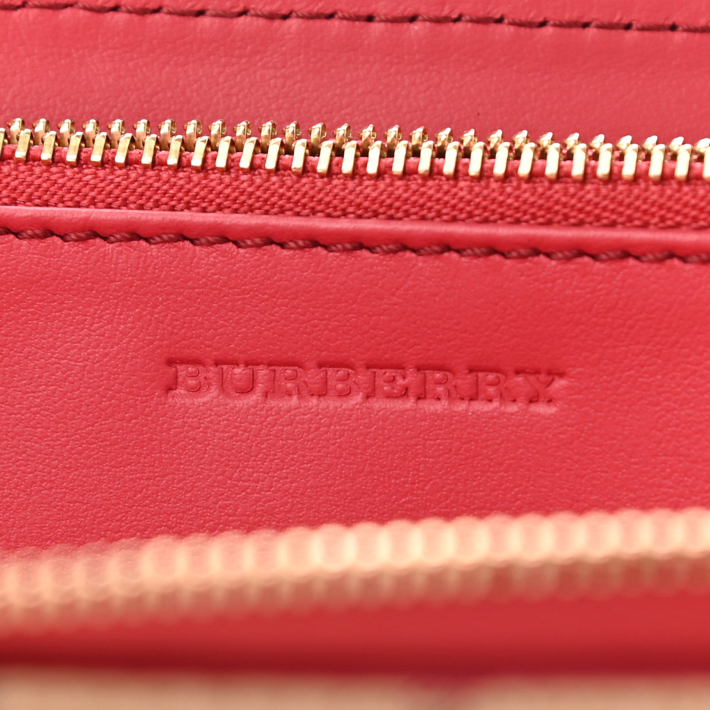 Haymarket Check Large Ziggy Zip Around Wallet Red