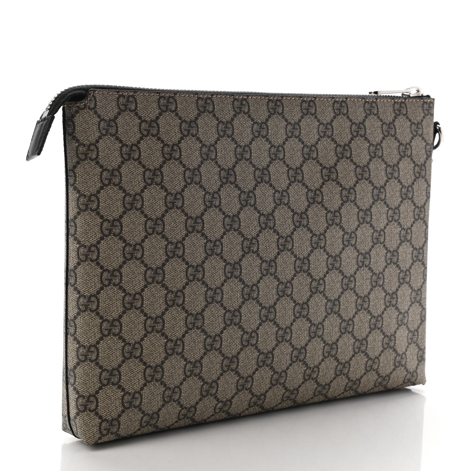 Gucci GG Supreme Monogram Mens Wristlet Black 3 of 10