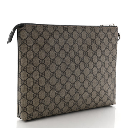 Gucci GG Supreme Monogram Mens Wristlet Black 3 of 10
