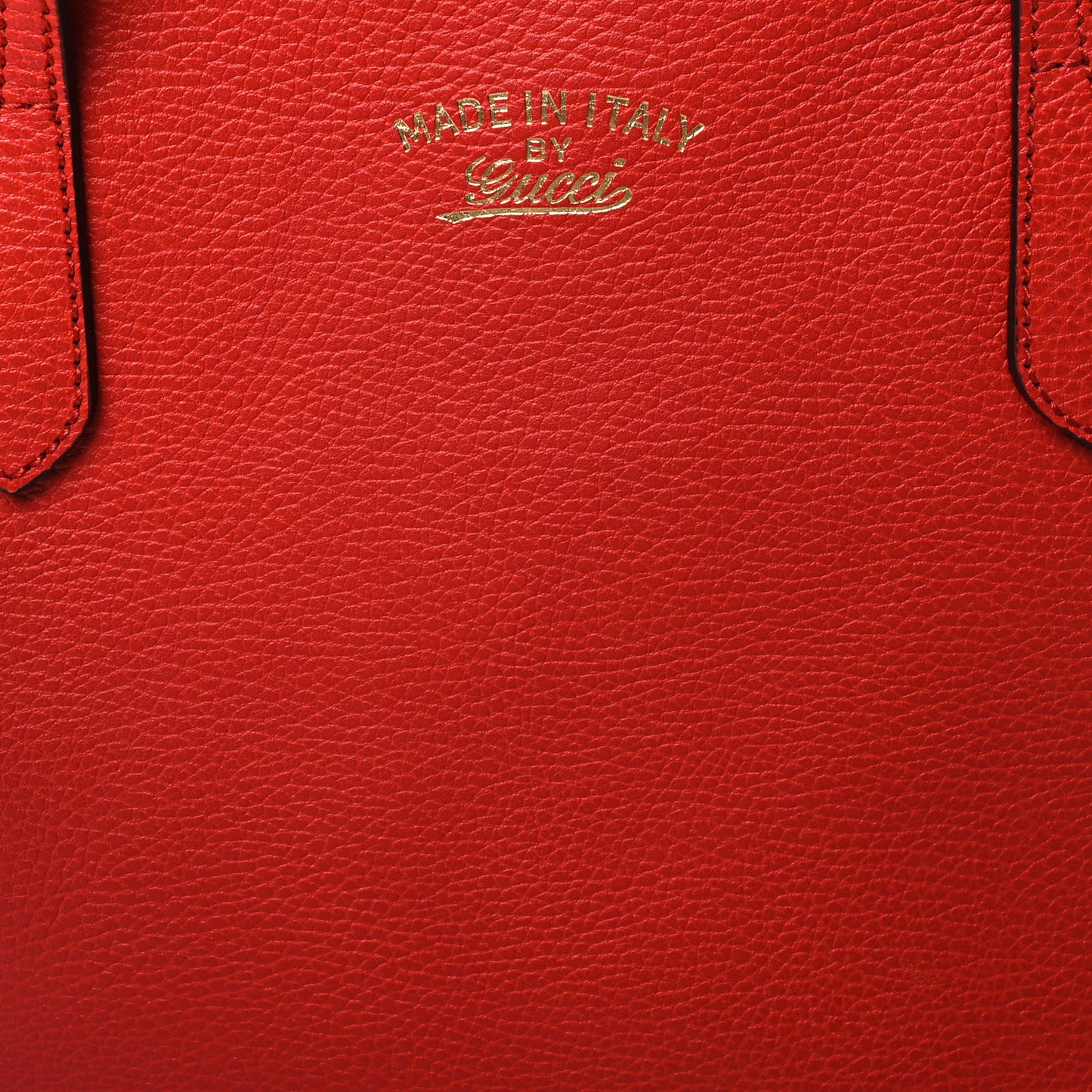 Dollar Calfskin Medium Swing Tote Red
