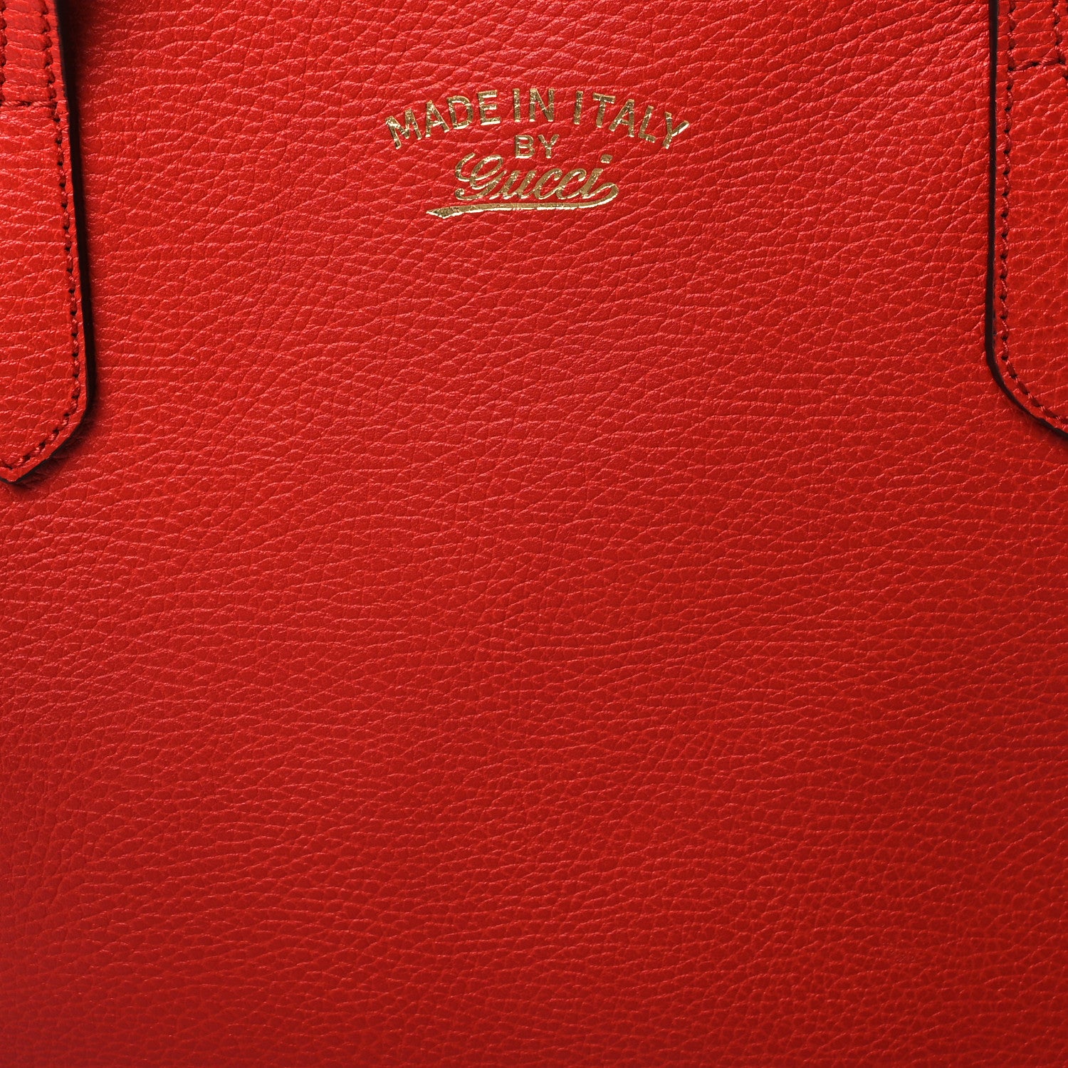 Gucci Dollar Calfskin Medium Swing Tote Red 7 of 10