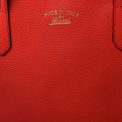 Gucci Dollar Calfskin Medium Swing Tote Red 7 of 10